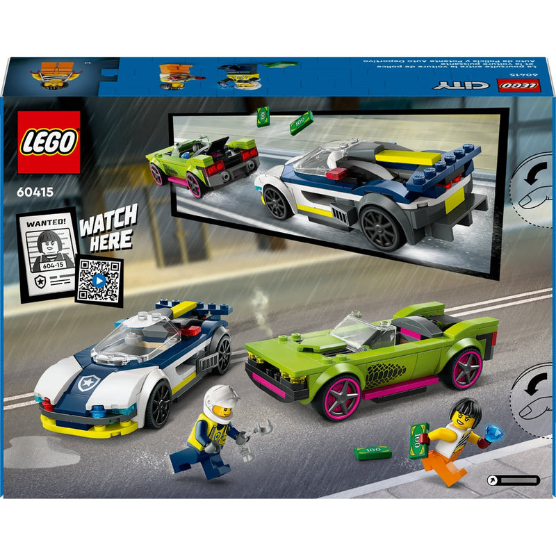 Lego City Police Car And Muscle Car Chase