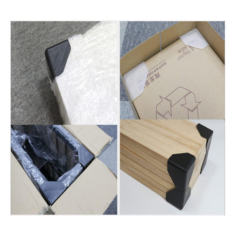 Protector De Esquinas Para Embalaje De Cartón 100 Piezas Negro