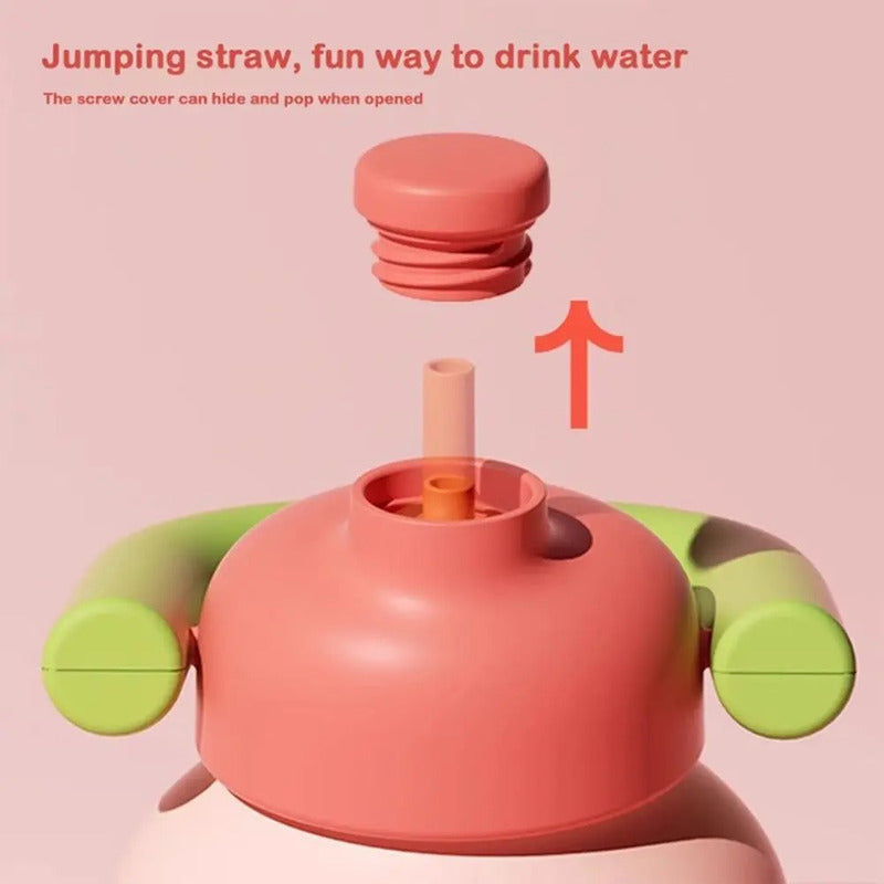 Vaso Termo Metal Acero Inoxidable 1000ml Capacidad Popote B