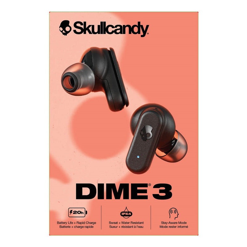 Audífonos Skullcandy Inalámbricos Dime 3 Auriculares In-ear Negro