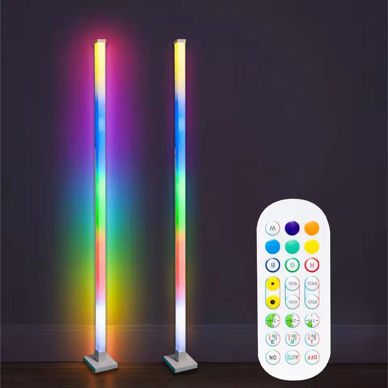 Lámparas Piso Esquina Rgb 150cm Bluetooth Ritmo Musica Kit 2