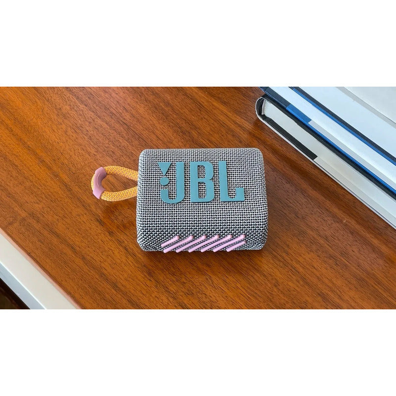 Bocina Jbl Go 3 Portátil Con Bluetooth Waterproof Grey