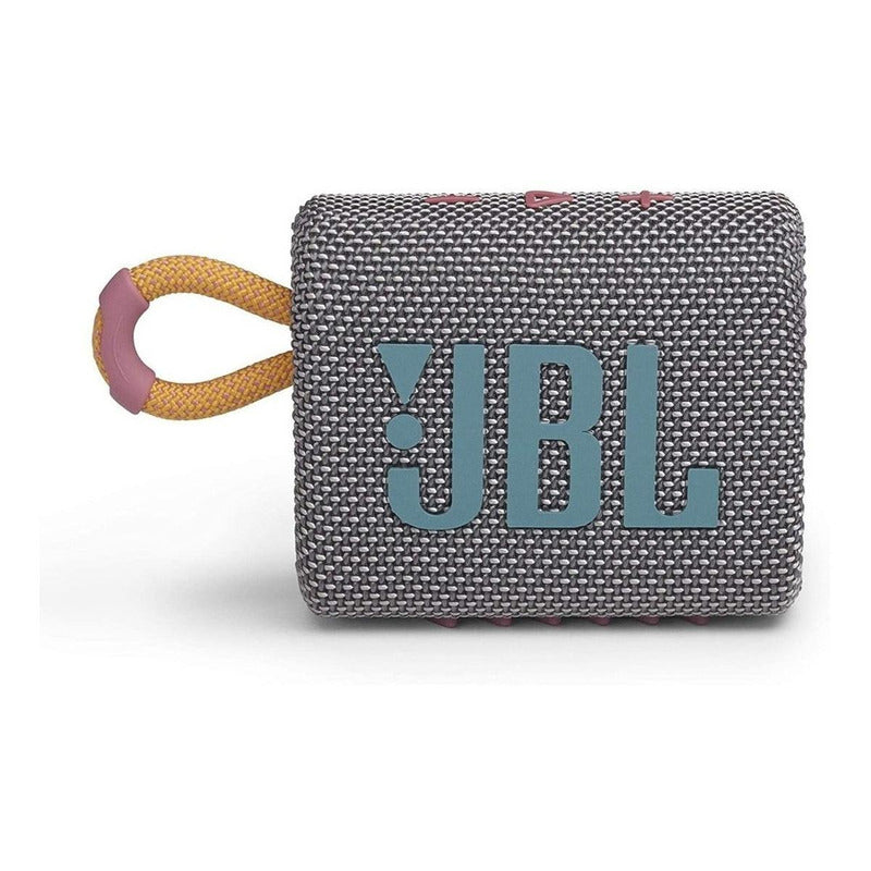 Bocina Jbl Go 3 Portátil Con Bluetooth Waterproof Grey