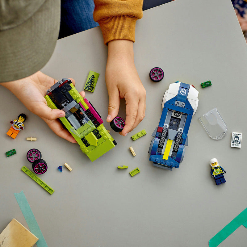 Lego City Police Car And Muscle Car Chase