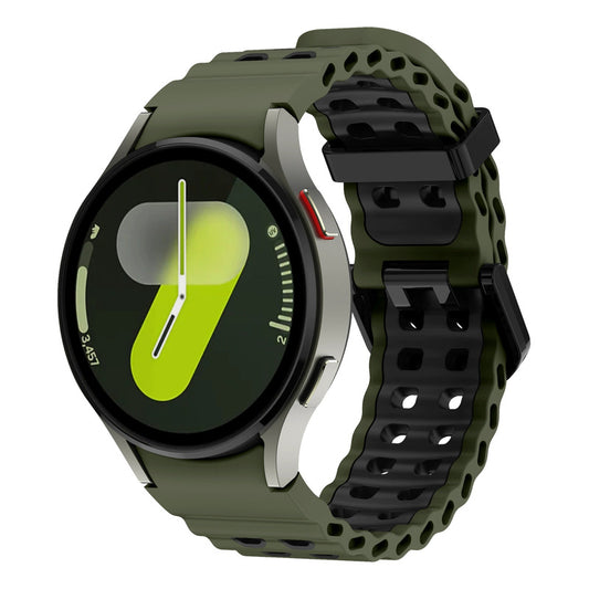 5 Correas Silicon Para Galaxy Watch 7 / 6 / 5 / 5 Pro / 4 Blanco