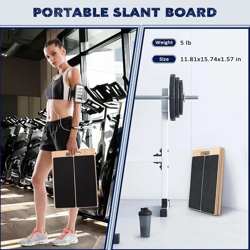 Tabla Inclinada Ajustable- Estira Pantorrilla Flexibilidad Negro