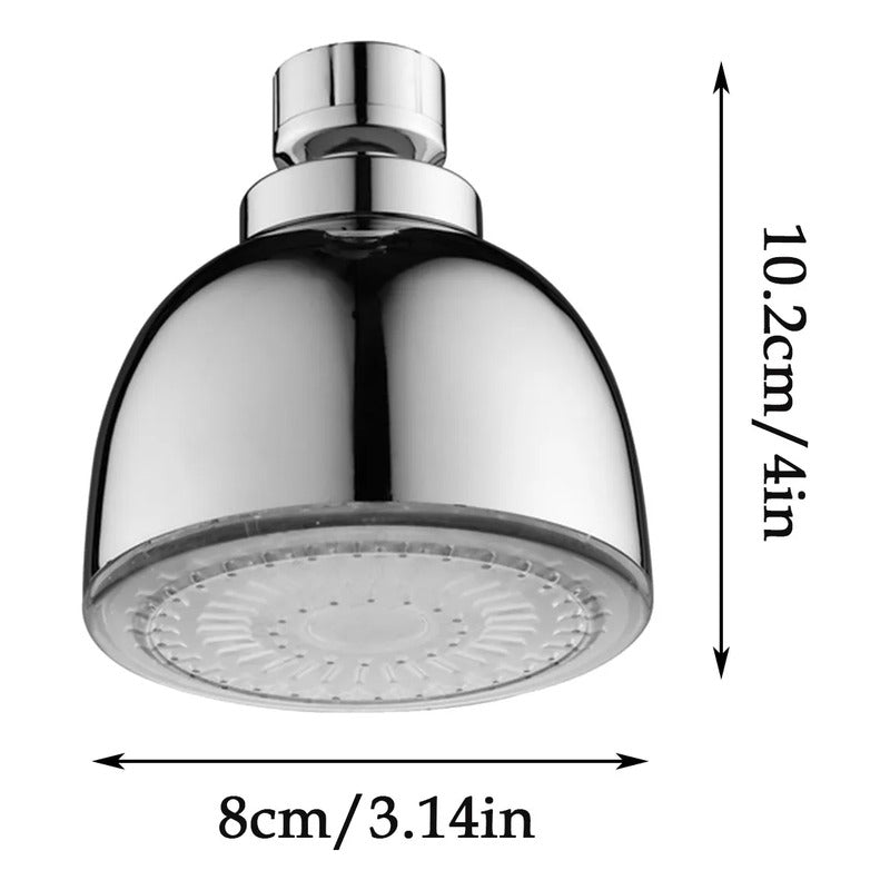 Regadera Led 3 Colores Temperatura Antisarro Abs Cromado A4