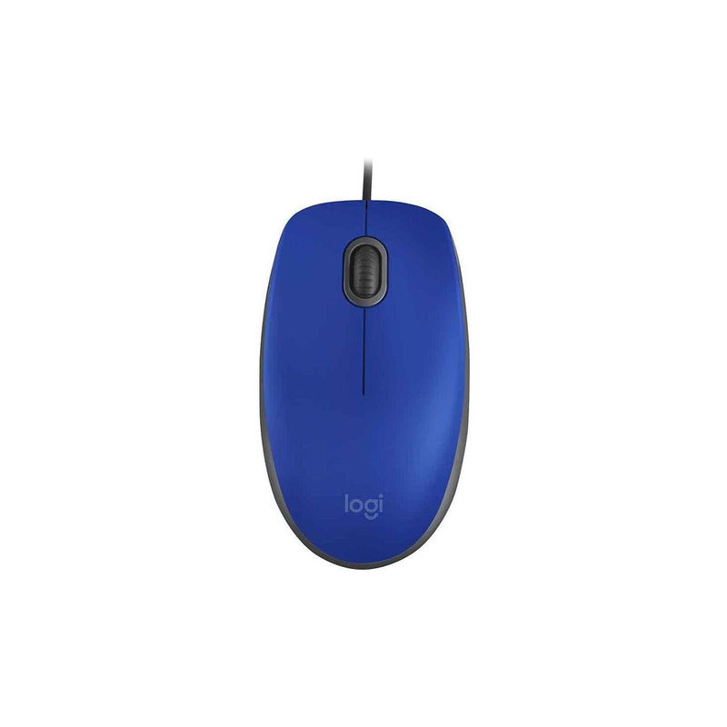 Mouse Logitech M110 Silencioso Usb Color Azul Ergonómico