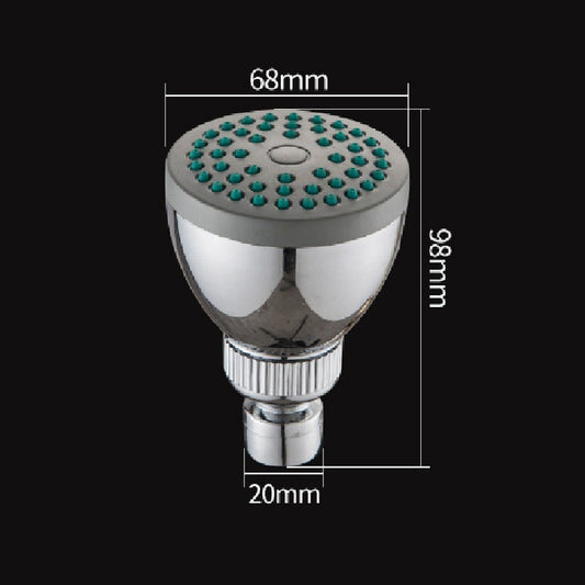 5pzs Regadera Antisarro Abs Color Cromado Tipo Cebolla Gris Cromado