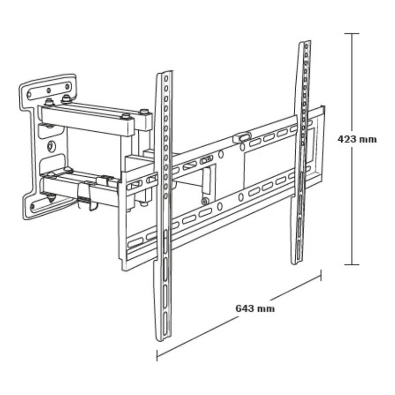 Soporte Tv Pared 37-70 Giratorio Inclinable 45kg St9001