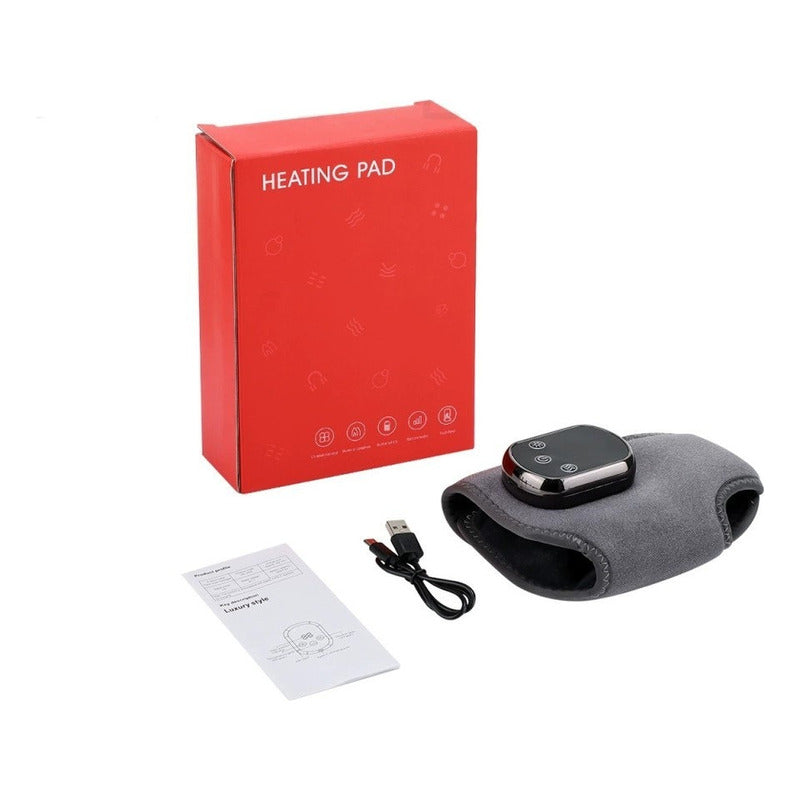 Tobillera Terapia Calor Infrarroja Masajeador Recargable Negro