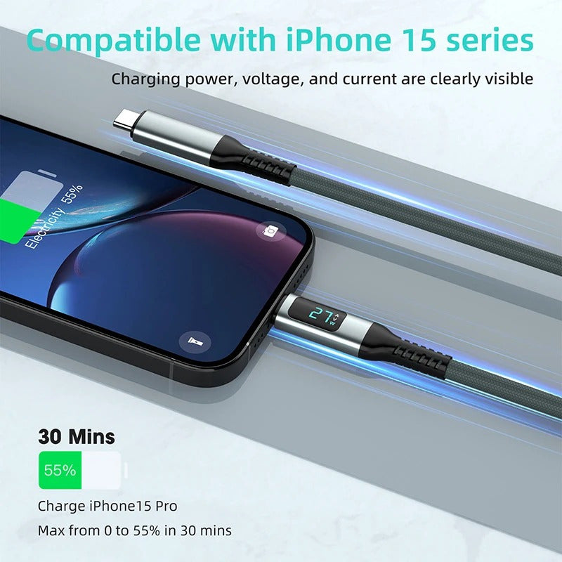 Cable Usb4 C A C240w Pantalla 40gbps Video8k Carga Rápida 1m