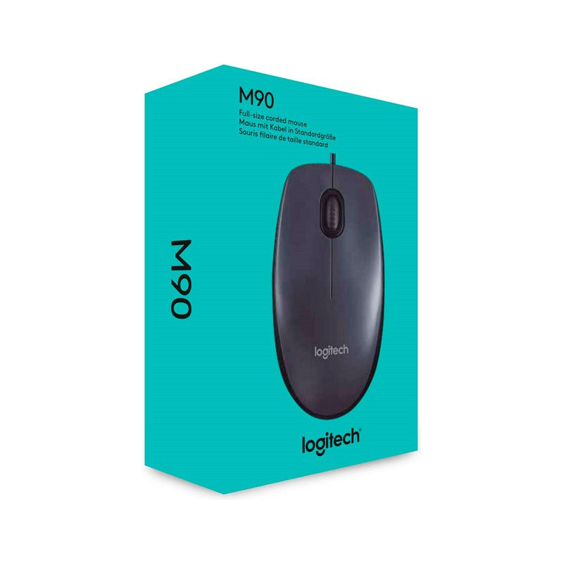 Mouse Logitech M90 Alámbrico Usb 1000dpi Negro Para Mac/pc Negro