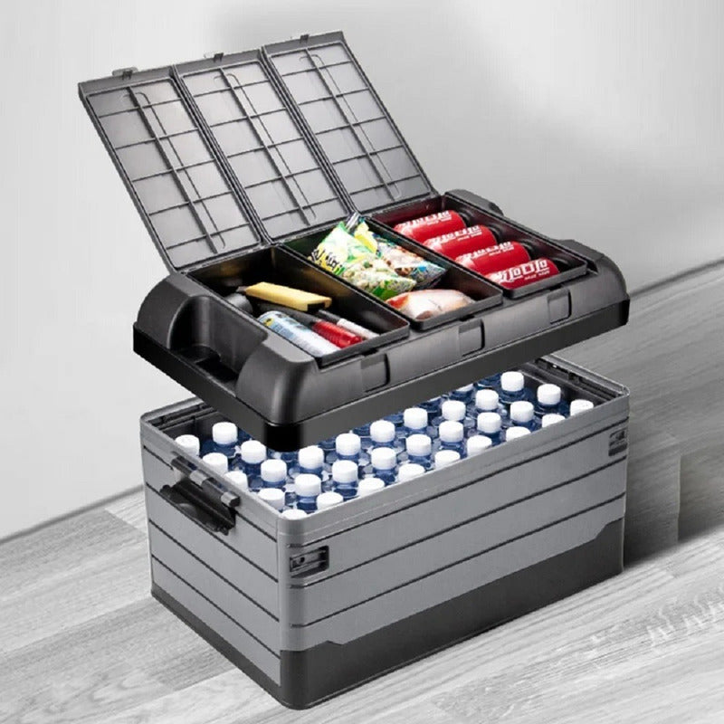 Hielera Conservadora Portatil Plegable 40 Litros Con Almacen