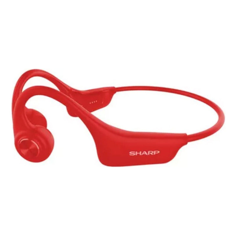 Audífonos Inalámbricos Conducción Ósea Sharp Hp-bc50 Rojo Bt
