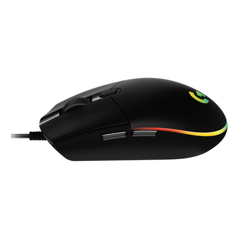 Mouse Gaming Logitech G203 Negro Hasta 8,000 Dpi, Ultra-lige Negro