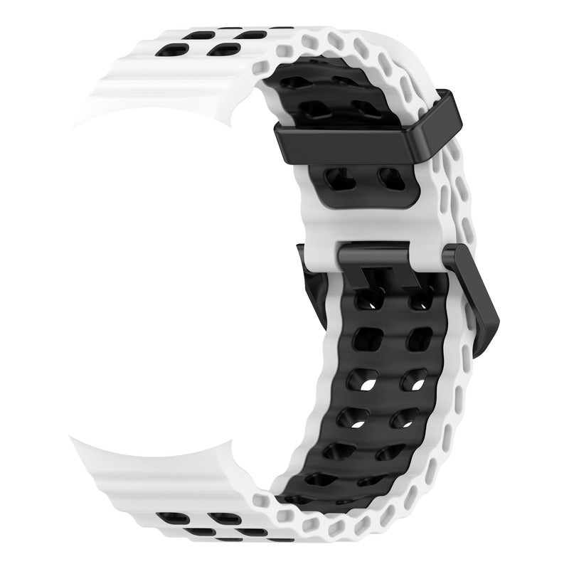 5 Correas Silicon Sport Para Galaxy Watch 8 / 8 Classic Blanco