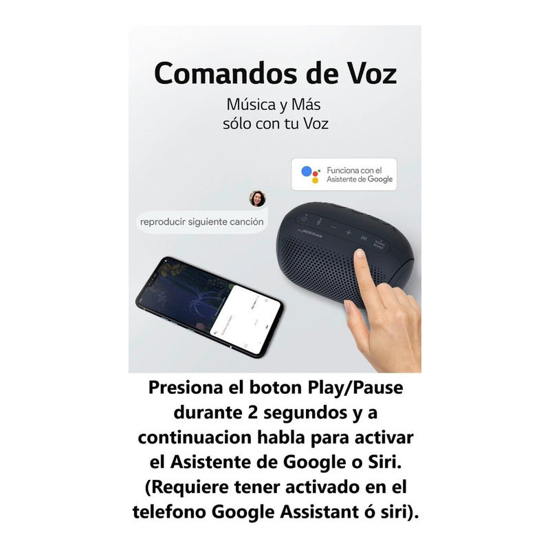 LG Xboom Go Pl2p   Bocina Bluetooth Compacta, Resistente Al