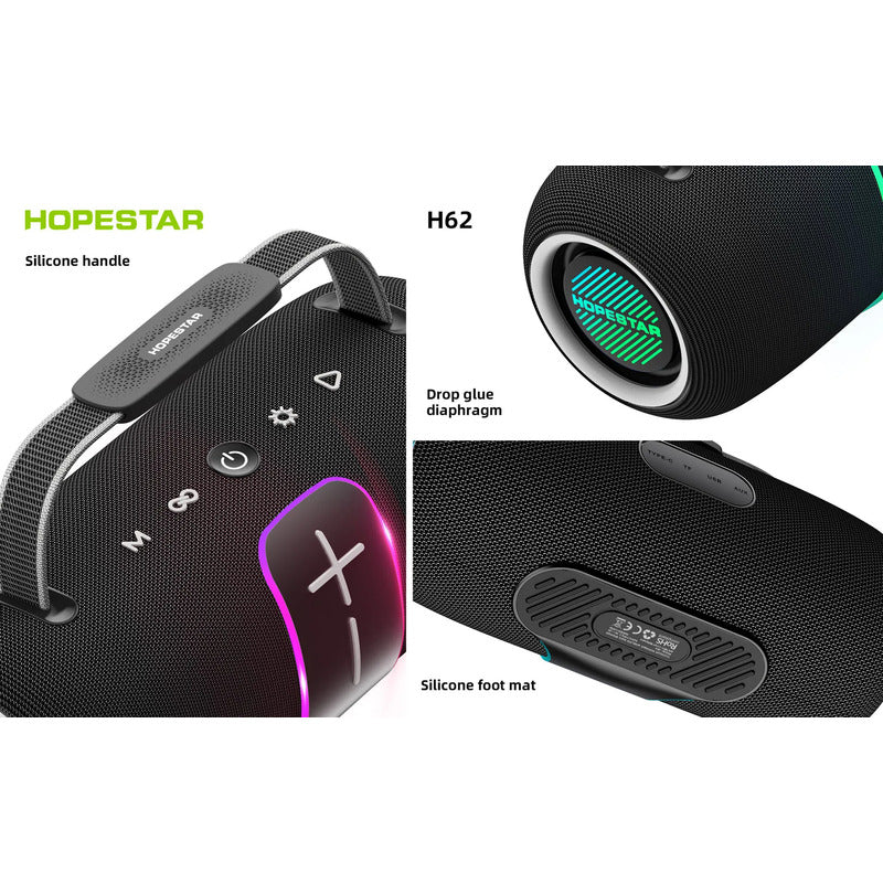 Altavoz Bluetooth Portátil Hopestar H62 Ipx6 Bt 5.3 8800mah