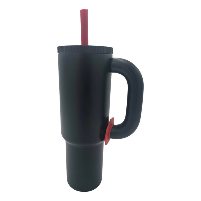 Vaso Termo Metal Acero Inoxidable 1000ml Capacidad Popote