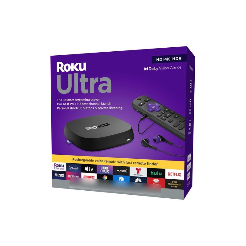 Roku Ultra 2022 4k Hdr Con Control Recargable Y Voz Pro