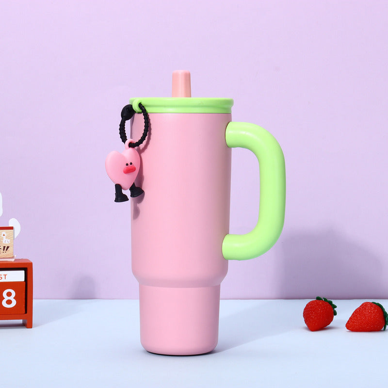 Vaso Termo Metal Acero Inoxidable 700ml Capacidad Popote