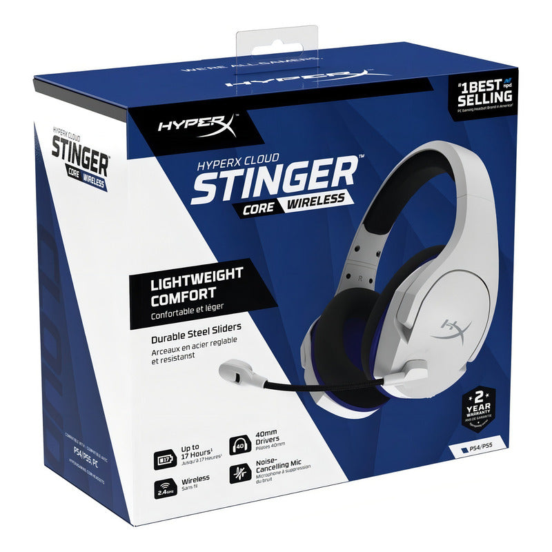 Hyperx Cloud Stinger Core Wireless Audífonos Gaming Ps5/ps4 Blanco