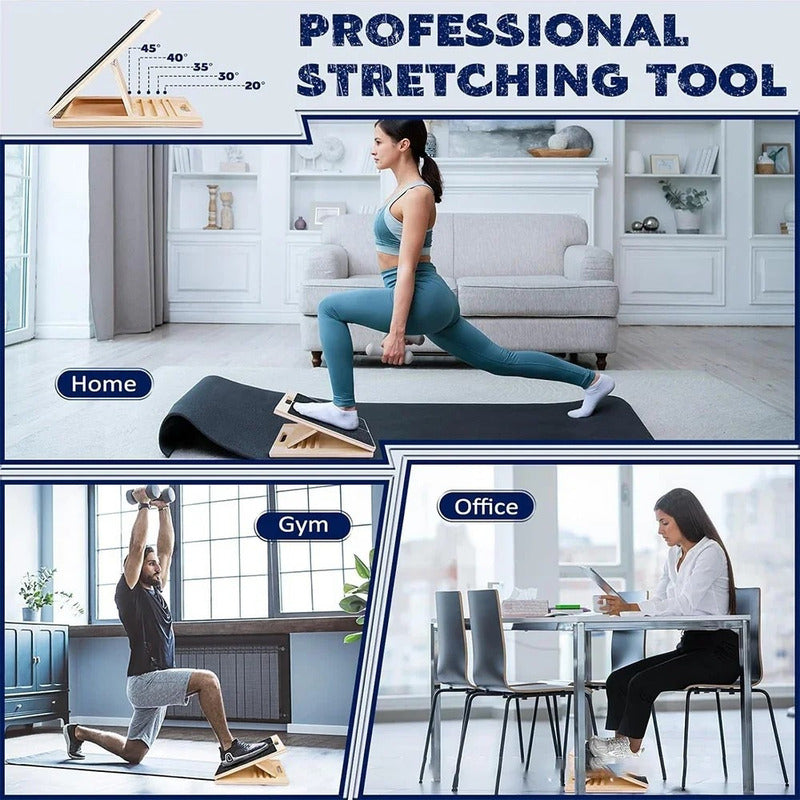 Tabla Inclinada Madera Ajustable Ejercicio Fisioterapia Yoga