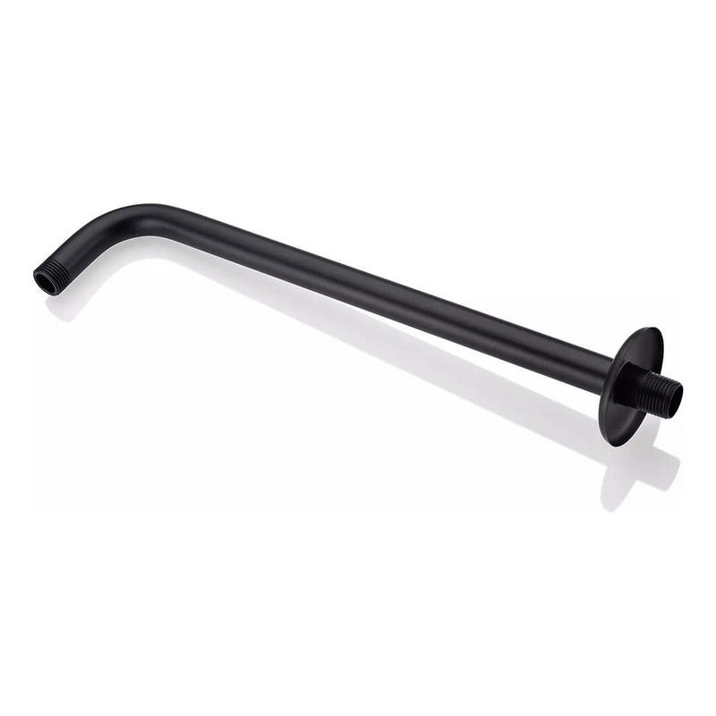 Regadera Cuadrada Negro Mate 12 (30x30cms) C/brazo negro45cm Negro