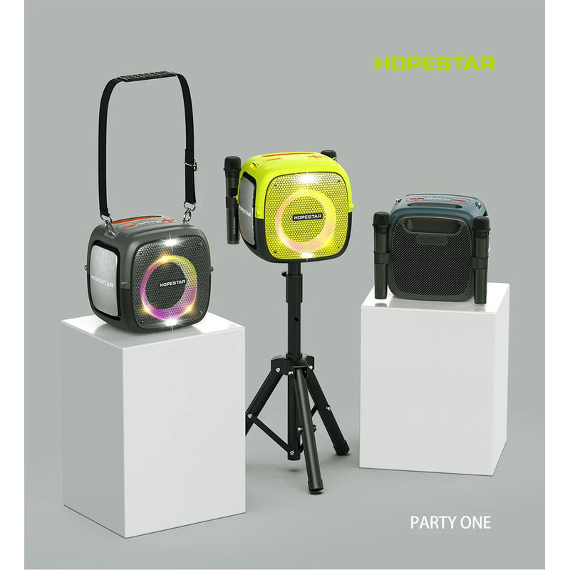 Party One Bluetooth Portátil Hopestar Luz Led Ipx6 Microfono