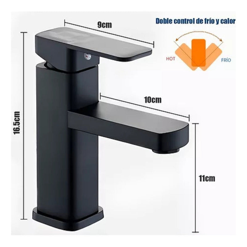 Grifo Baño Llave Monomando Fregadero Mezcladora Inoxidable