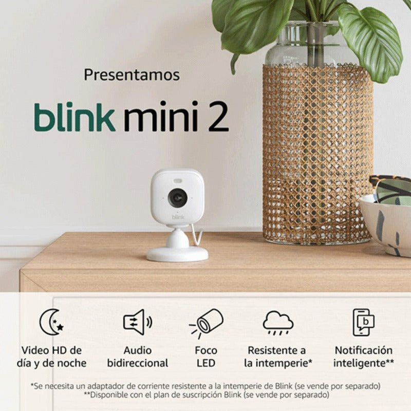 Cámara De Seguridad Blink Mini 2 Con Enchufe Para Int-ext Bl Blanco
