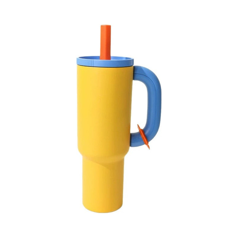 Vaso Termo Metal Acero Inoxidable 1000ml Capacidad Popote