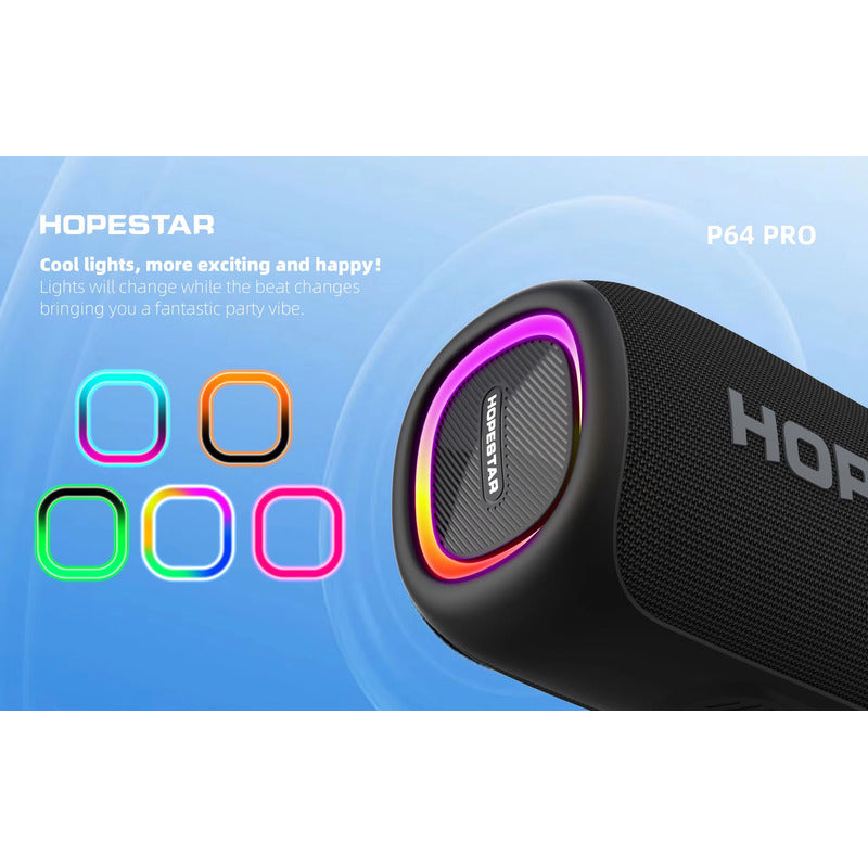Bocina Bluetooth Portátil Hopestar P64 Pro Ipx6 6000mha