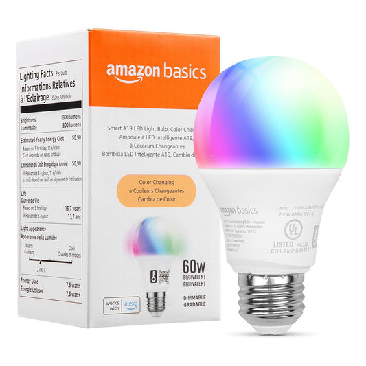Bombillo Inteligente Basico Luz Led Amazon Colores Alexa A19