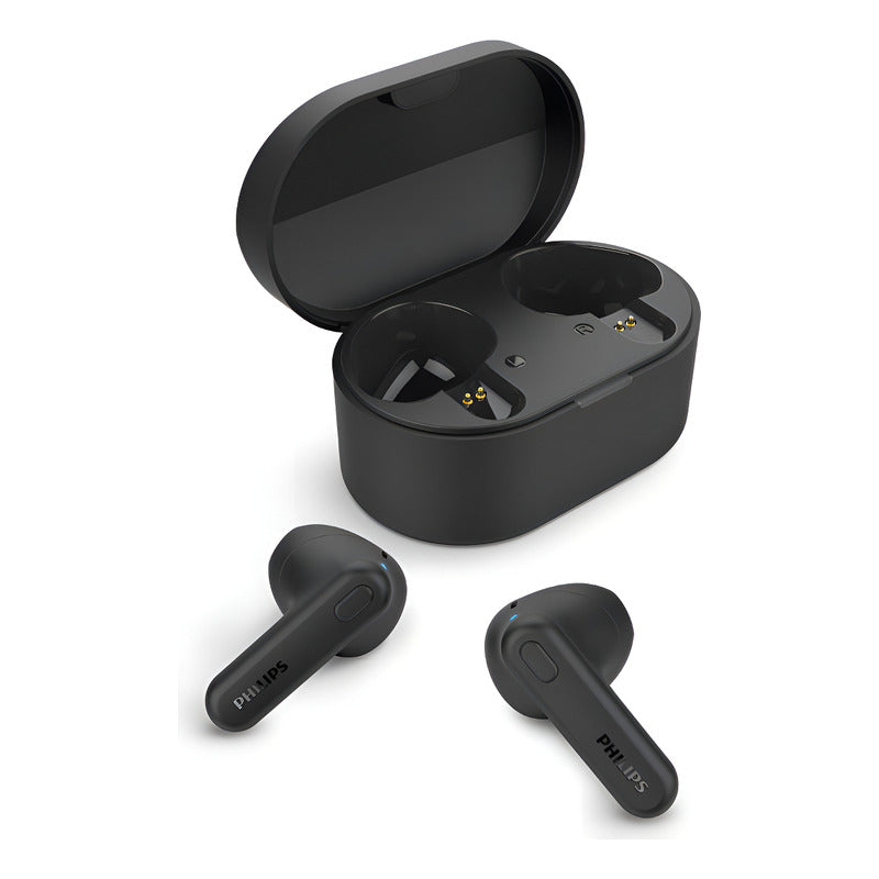 Audífonos Inalámbricos Philips Tws Bluetooth 5.3, Controlado Negro