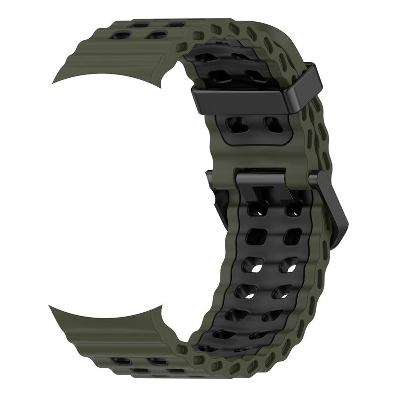 5 Correas Silicon Sport Para Galaxy Watch 8 / 8 Classic Blanco