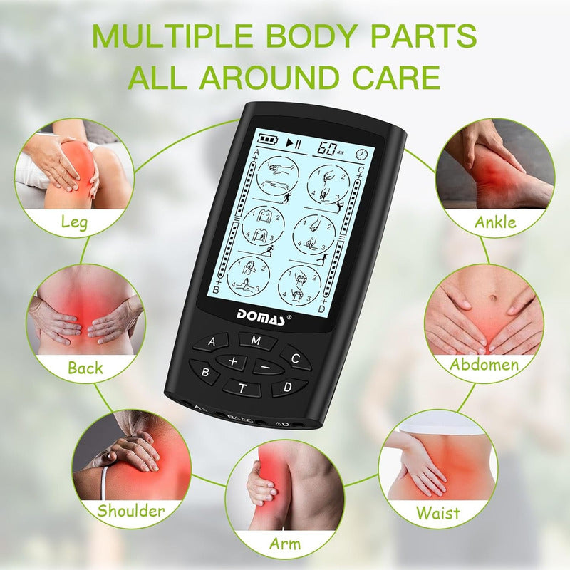 Estimulador Muscular Domas Tens 4salidas 24 Modos Recargable