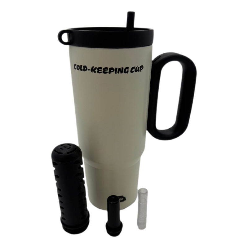 Vaso Termo Metal Acero Inoxidable 750ml Capacidad Popote