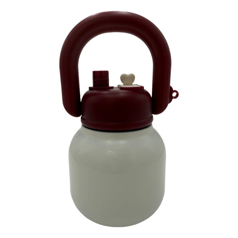 Vaso Termo Metal Acero Inoxidable 650ml Capacidad Popote