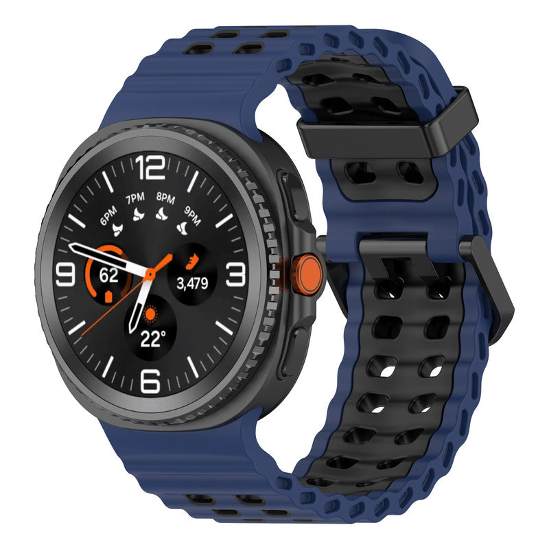 5 Correas Silicon Sport Para Galaxy Watch 8 / 8 Classic Blanco