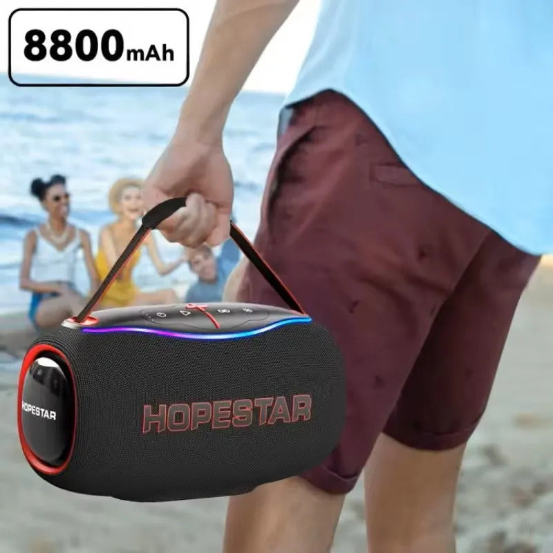 Bocina Bluetooth 5.3 Hopestar H80 80w Portátil Recargable Gris