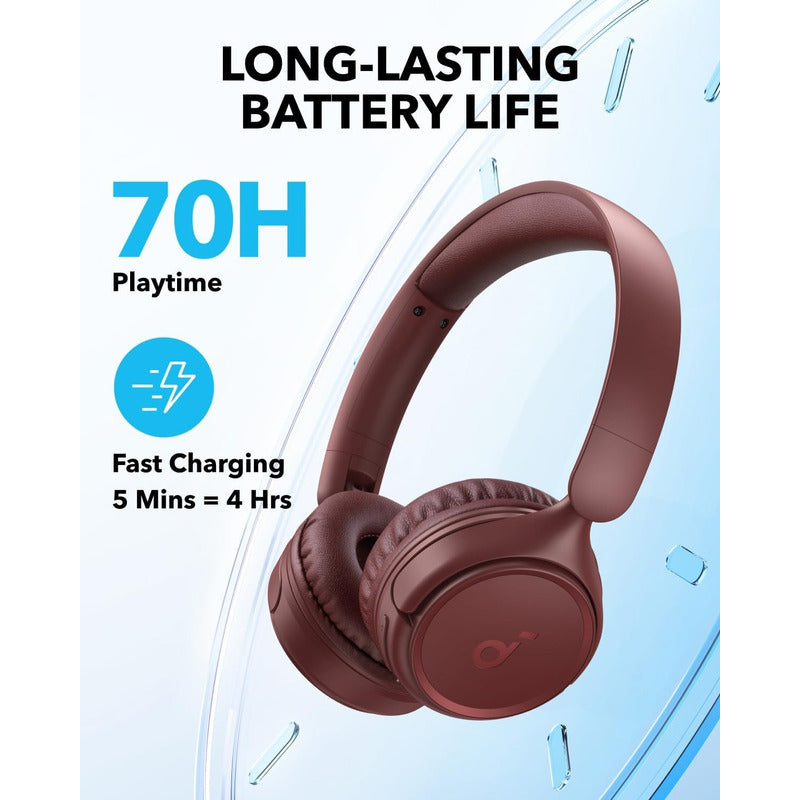 Anker Soundcore H30i Audífonos Bluetooth 70h Rojo