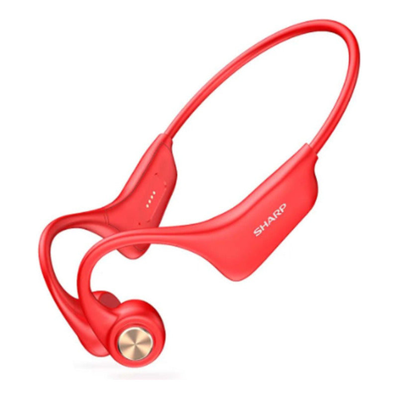 Audífonos Inalámbricos Conducción Ósea Sharp Hp-bc50 Rojo Bt