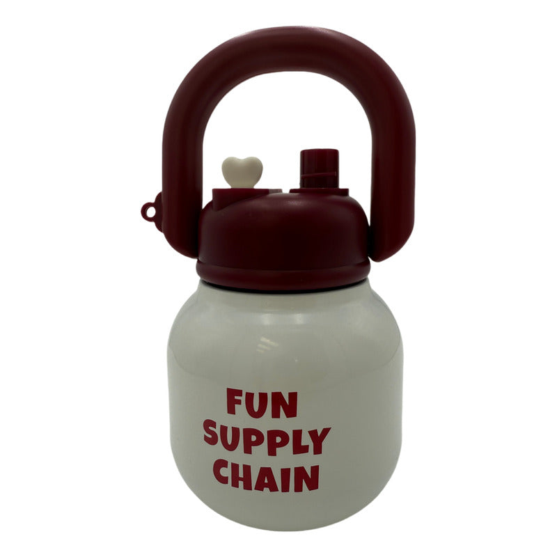 Vaso Termo Metal Acero Inoxidable 650ml Capacidad Popote