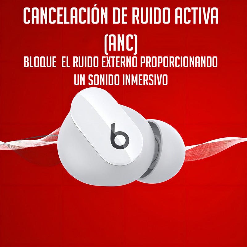 Audífonos Apple Beats Studio Buds Cancelación Activa Ruido C Blanco