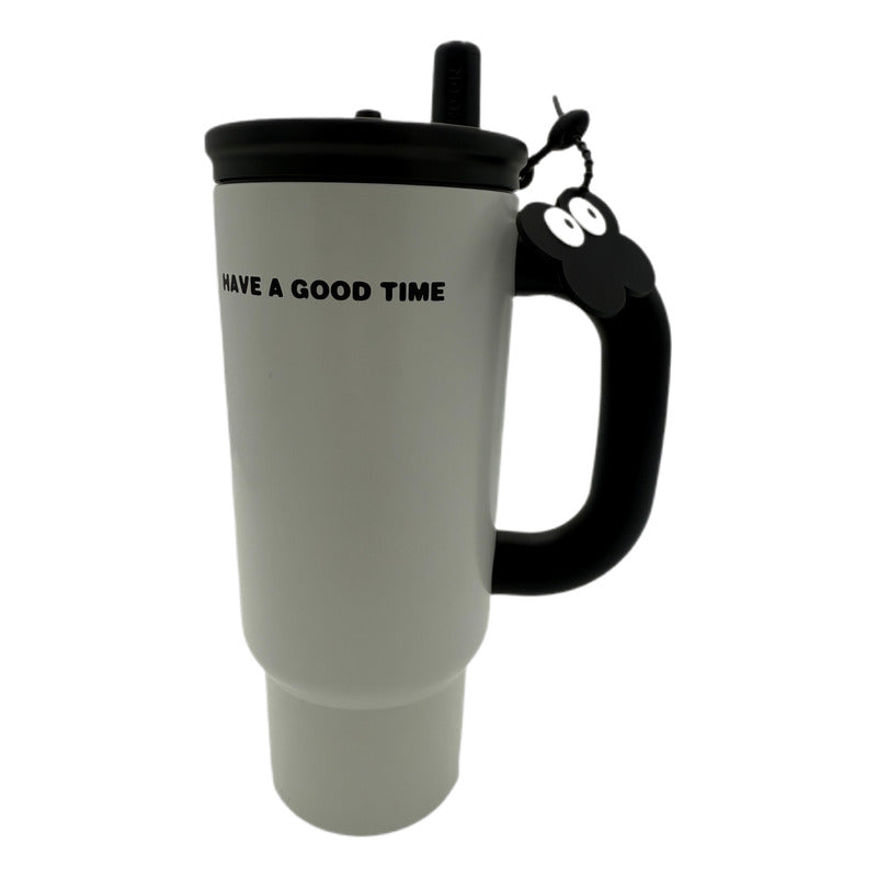 Vaso Termo Metal Acero Inoxidable 700ml Capacidad Popote