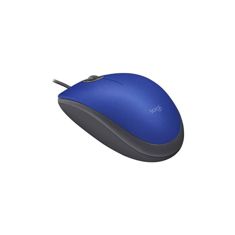 Mouse Logitech M110 Silencioso Usb Color Azul Ergonómico