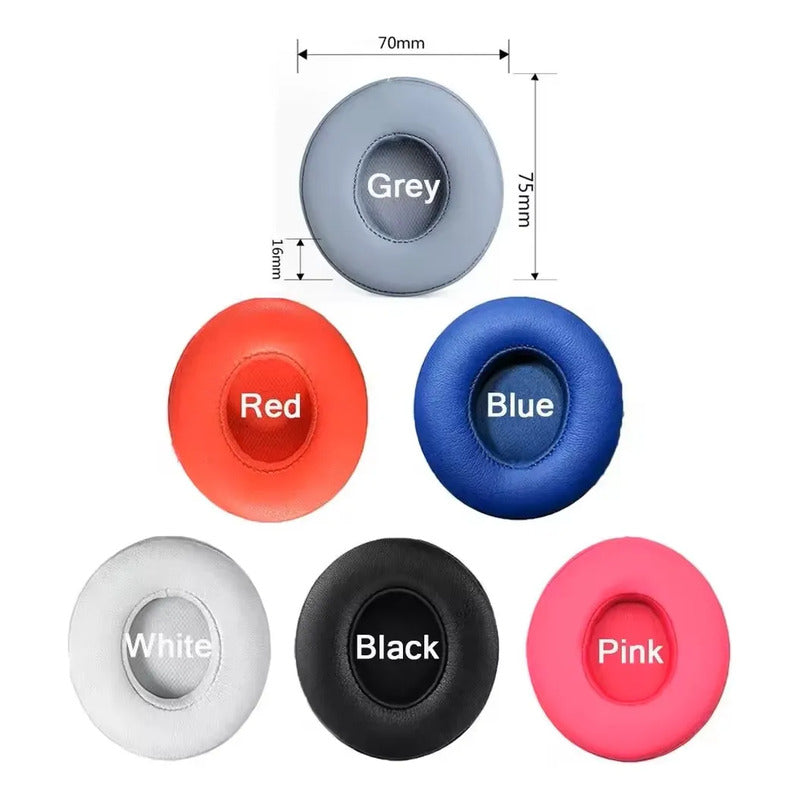 Almohadillas Repuesto Para Audifonos Beats Solo 2 3 Suaves Negro