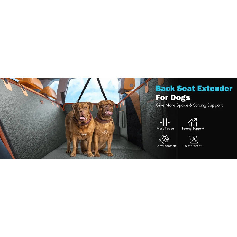 Protector Asiento Auto Perro Base Rígida Espacio Extra 40%